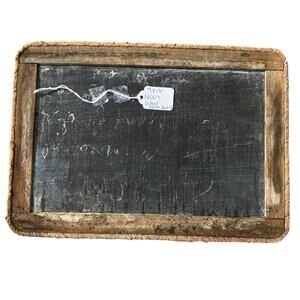 Vintage wooden slate chalkboard, handheld